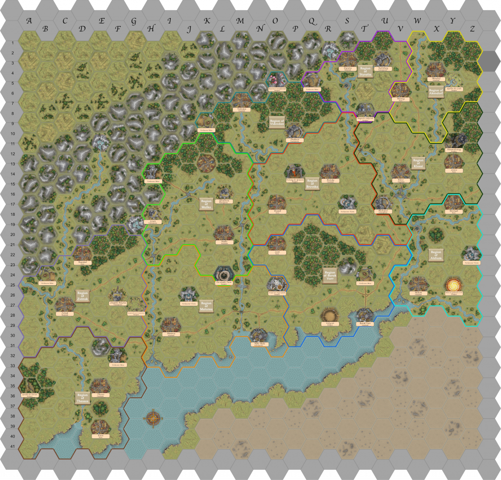 Kampagnenkarte Blut in den Grenzlanden (Grenzen)